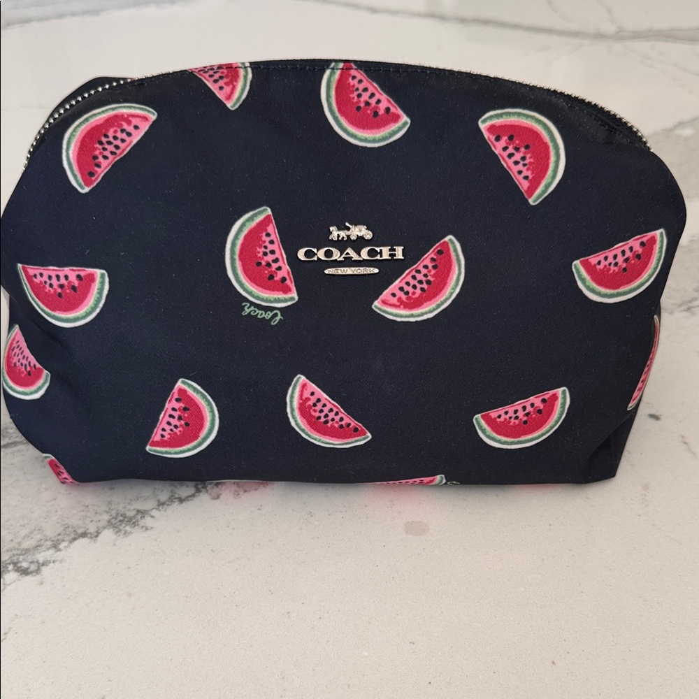 Coach Large Boxy Pouch with Watermelon Print